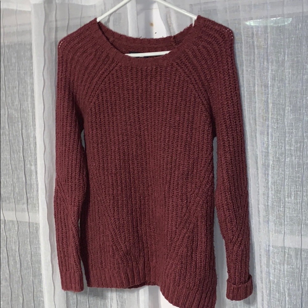 American Eagle Womens Sweater Maroon